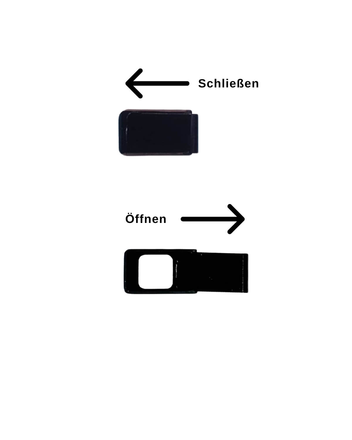 Webcam Abdeckung Schwarz